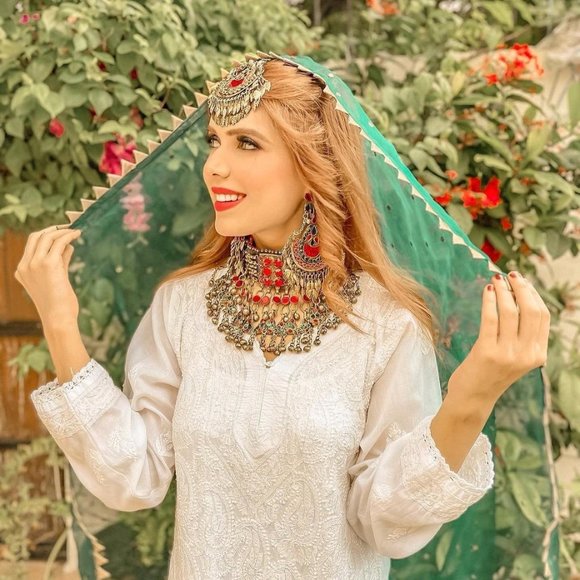 Afghan Tribal Women Jewelry Sets, Antique Handmade Necklace and Earrings